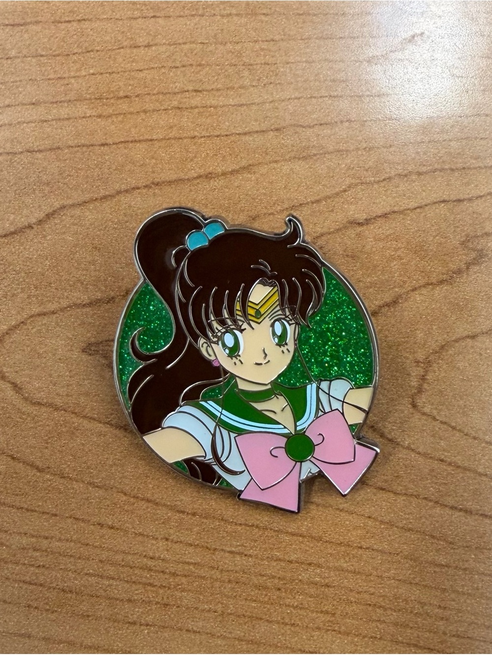 Sailor Moon Glitter Enamel Pin Sailor Jupiter